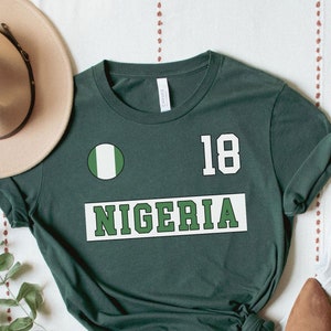 Nigeria Tee, Nigeria Jersey Nigeria Geschenke, Nigeria Shirt, Nigeria Fans Geschenk, Nigeria Spiel, Nigeria WM, WM Trikot