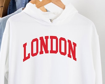 London Hoodie, London Shirt, London England Gift Souvenir, London Oversized Tee, Tshirt, Aesthetic Varsity Shirt, Europe