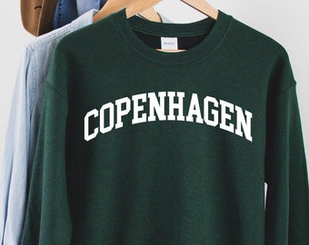Copenhagen Sweatshirt, Kobenhavn Tee, Copenhagen tshirt, Copenhagen Crewneck, Copenhagen Shirts, Copenhagen Gifts