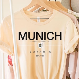 Munich Tee, Munich tshirt, Munich vacation gift, Munich Germany shirt, Munich apparel, Munich souvenir, Germany Jersey