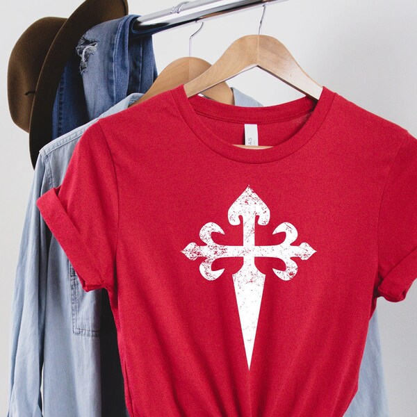 Cruz de Santiago Tee, Cross of Saint James T-Shirt - Santiago Cross - Order of Santiago