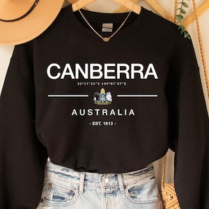 Canberra Sweatshirt, Canberra tshirt, Canberra Australia, Canberra shirt, Australia shirt, Australia flags, Canberra