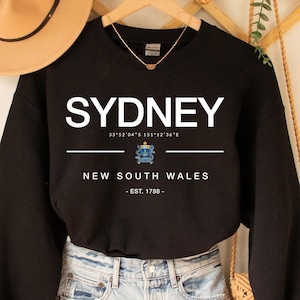 Sydney Sweatshirt,Sydney Australia tshirt, Sydney Australia, Australia Shirt, Sydney Shirt, Australia, Sydney Australia