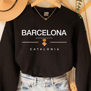Barcelona Sweatshirt, Barcelona T-Shirt, Spain shirt, Barcelona Print Shirt, Barcelona Clothes, Barca gift, Barcelona