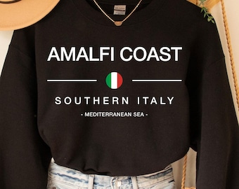 Amalfiküste Sweatshirt, Positano Italien Shirt, Amalfiküste Italien Shirt, Amalfiküste Familienausflug. Sorrent