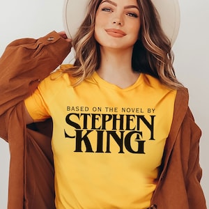 Stephen King T-Shirt,Based On A Novel By Stephen King Shirt, Stephen King, Retro Clothing, Tumblr Shirt, Horror Shirt, Grunge Clothing