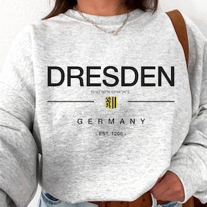 Dresden Sweatshirt, Dresden shirt, Dresden T-shirt, Germany souvenir, German flag t-shirt, Germany gift, Dresden gift