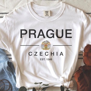 Prague Comfort Colors T-shirt,Prague Shirt, Czechia Shirt, Prague TShirt, Czech Republic Tshirt, Czeh republic Europe Shirt, Vacation