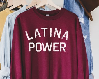 Sweatshirt Latina Power, Latina-shirts, Chula-shirt, Spaans shirt, Latina feministisch shirt, Latina power, Latina-shirt, Spaanse shirts, latina af