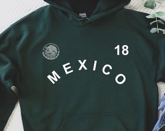 Moletom com capuz do México, Camiseta da Copa do Mundo do México, Seleção Mexicana de Futebol, Camiseta do México, Camiseta La Selección, Copa do Mundo do México, México