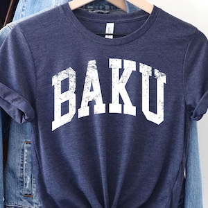 Baku Tee,Baku Azerbaijan, Baku shirt, Baku trip, Azerbaijan Capital Baggy Sweatshirt,