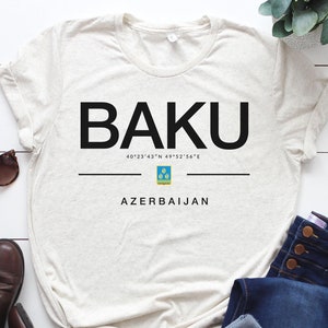 Baku Tee,Baku Shirt, Baku Sweatshirt, Azerbaijan Sweatshirt, Azerbaijan Gift, Caspian Sea, Azerbaijan souvenir