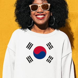 South Korea Sweatshirt, South Korea shirt, Korea gifts, South Korean Flag Shirt, Korean Shirt, Korean American, South Korean Colors, South