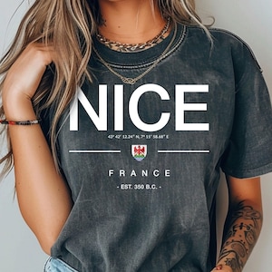 Nice Comfort Colors T-shirt, Nice France Shirt, France Souvenir, Nice gift, Nice fan, Travel To France Shirt, Gift For Nice Lover