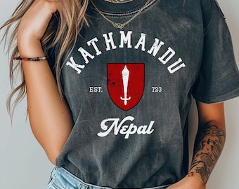 Kathmandu Comfort Colors T-Shirt, Kathmandu Shirt, Kathmandu, Nepal T-Shirt, Kathmandu Nepal, nepalesische Urlaubs-Reise-Andenken