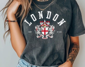 London Comfort Colors T-shirt London Shirt - London England Shirt - London T-Shirt - London Gift - England T-Shirt - Cute Women's Shirt