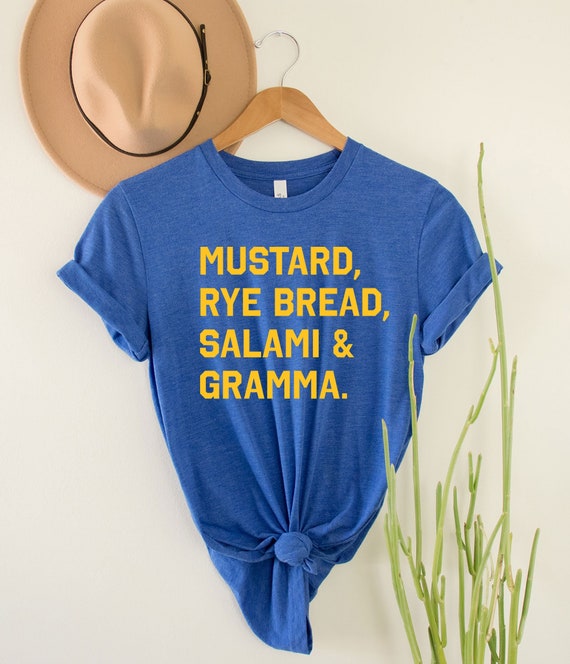 Seattle Mariners Tee,"Mustard, Rye Bread, Salami & Gramma" Dave Niehaus Seattle Mariners