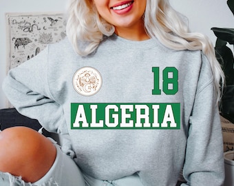 Algerien Sweatshirt, Algerien Jersey, Algerien T-Shirt, Algerien Geschenke, Algerien Shirt, Algerien T-Shirt, Algerien Fans Geschenk, Algerien Spiel