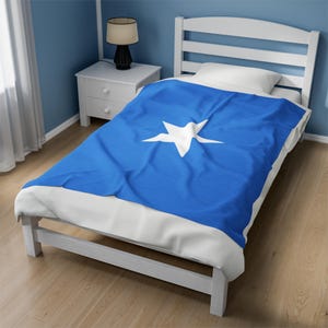 Somalia Velveteen Plush Blanket,Somalia Flag Blanket, Somalia Jersey, Flag of Somalia, Somalia jersey, Somalia Flag