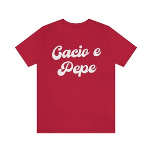 Cacio e pepe Tee, Gift for Italy Lover, Pasta Gifts, Spaghetti Tee, Foodie Gift, Funny Shirt, Food T-shirt, Food Shirt, Noodles Shirt image 6