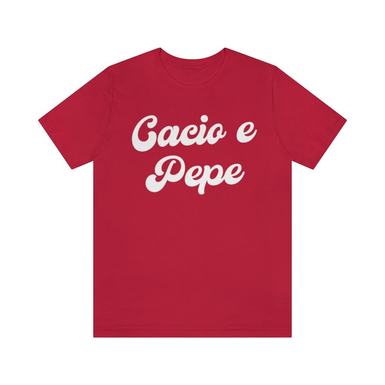Cacio e pepe Tee, Gift for Italy Lover, Pasta Gifts, Spaghetti Tee, Foodie Gift, Funny Shirt, Food T-shirt, Food Shirt, Noodles Shirt image 6
