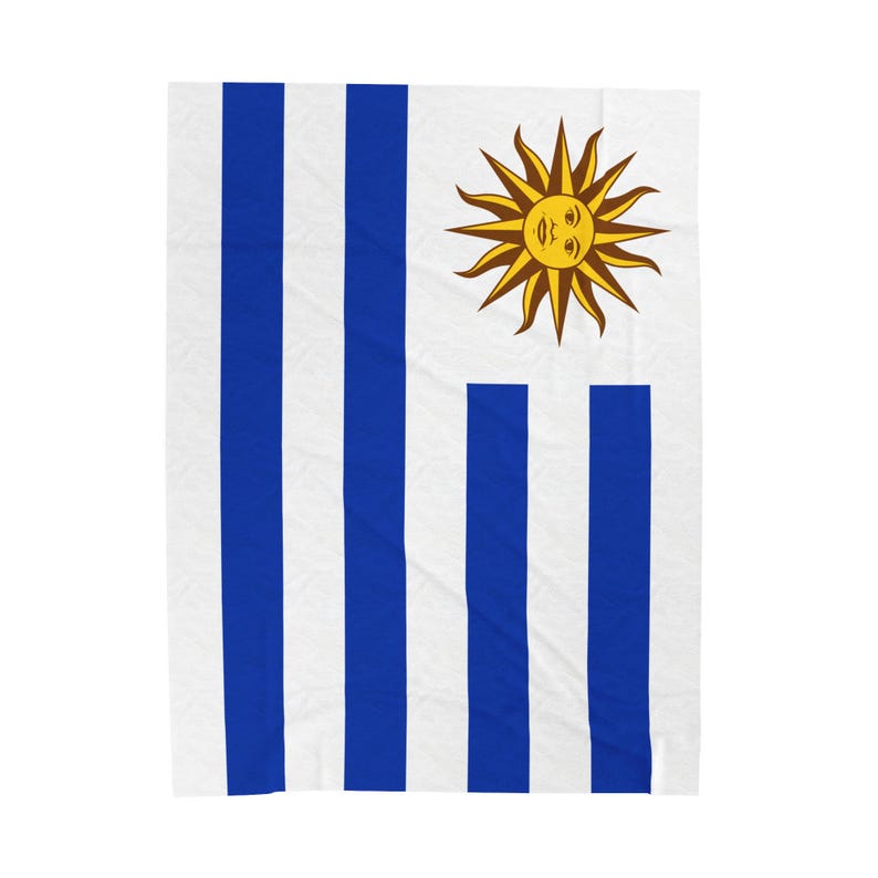 Uruguay Plush Blanket,Uruguay Flag Blanket, Uruguay Jersey, Flag of Uruguay, Uruguay jersey Flag Blanket, Uruguay football fans, Uruguay image 4
