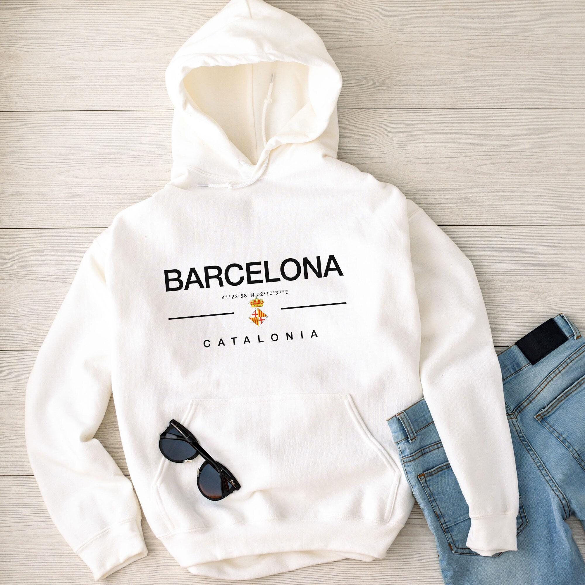 Barcelona Hoodie, Barcelona T-Shirt, Spain shirt, Barcelona Print Shirt, Barcelona Clothes, Barca gift, Barcelona