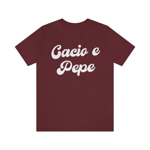 Cacio e pepe Tee, Gift for Italy Lover, Pasta Gifts, Spaghetti Tee, Foodie Gift, Funny Shirt, Food T-shirt, Food Shirt, Noodles Shirt image 5