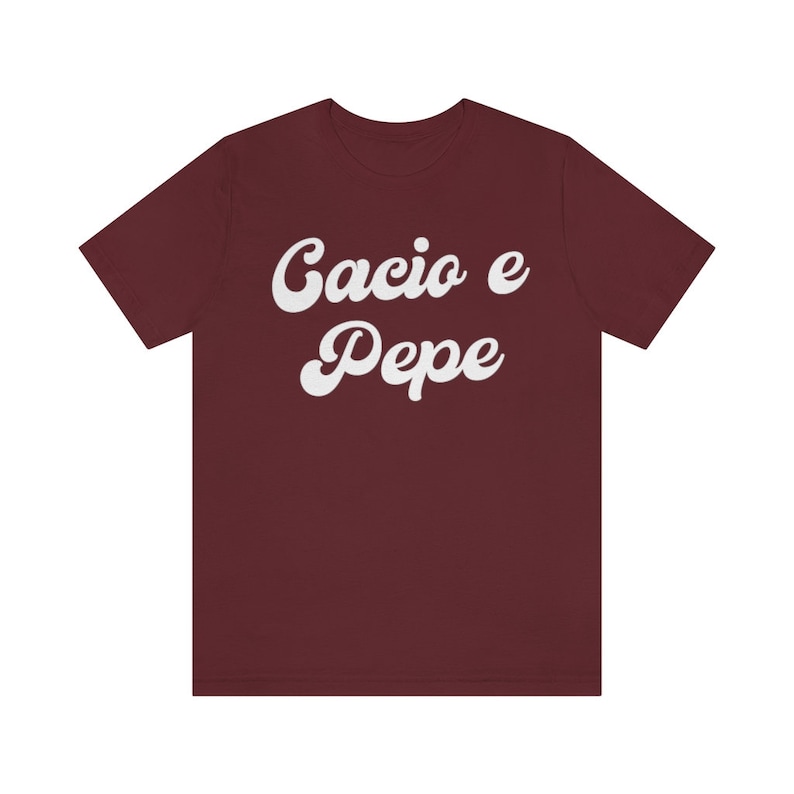 Cacio e pepe Tee, Gift for Italy Lover, Pasta Gifts, Spaghetti Tee, Foodie Gift, Funny Shirt, Food T-shirt, Food Shirt, Noodles Shirt image 5