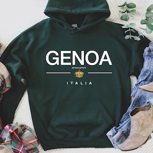 Genoa Hoodie, Genoa Italia, Genoa shirt, Genoa trip, Genoa fan tshirt, Genoa Italy, Genoa trip, Italy Shirt
