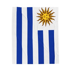 Uruguay Plush Blanket,Uruguay Flag Blanket, Uruguay Jersey, Flag of Uruguay, Uruguay jersey Flag Blanket, Uruguay football fans, Uruguay image 3