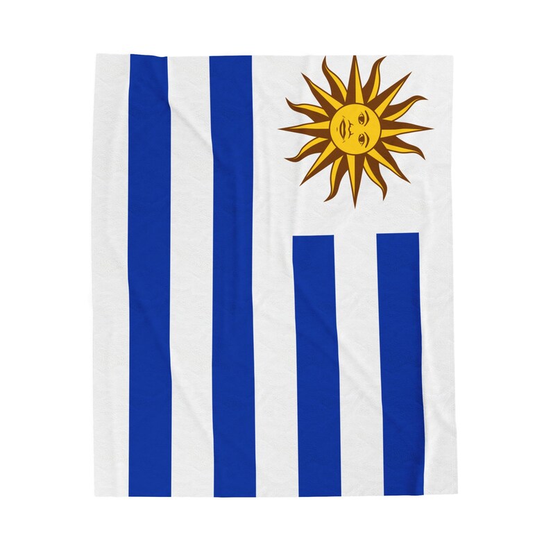 Uruguay Plush Blanket,Uruguay Flag Blanket, Uruguay Jersey, Flag of Uruguay, Uruguay jersey Flag Blanket, Uruguay football fans, Uruguay image 3