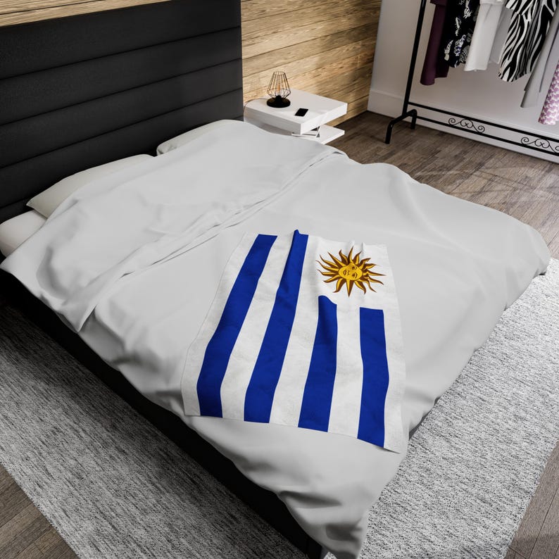 Uruguay Plush Blanket,Uruguay Flag Blanket, Uruguay Jersey, Flag of Uruguay, Uruguay jersey Flag Blanket, Uruguay football fans, Uruguay image 7