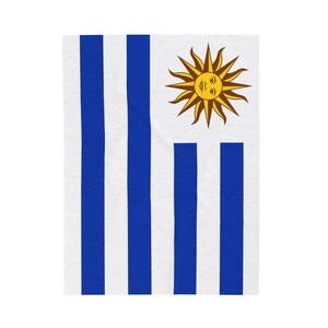 Uruguay Plush Blanket,Uruguay Flag Blanket, Uruguay Jersey, Flag of Uruguay, Uruguay jersey Flag Blanket, Uruguay football fans, Uruguay image 2