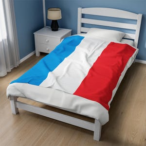 Luxembourg Velveteen Plush Blanket,Luxembourg Flag Blanket, Luxembourg Jersey, Flag of Luxembourg, Luxembourg jersey Flag