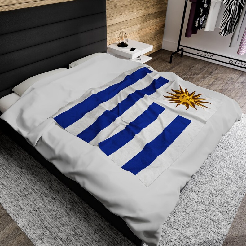 Uruguay Plush Blanket,Uruguay Flag Blanket, Uruguay Jersey, Flag of Uruguay, Uruguay jersey Flag Blanket, Uruguay football fans, Uruguay image 9