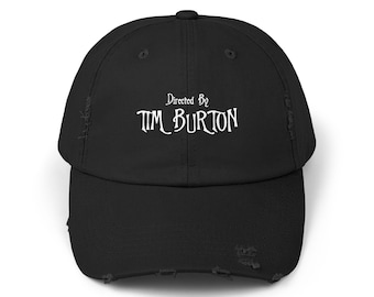 Tim Burton Unisex Distressed Cap,Tim Burton T-Shirt,Tim Burton Shirt, Tim Burton movie, Tim Burton fan, Halloween Shirt, Spooky