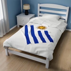 Uruguay Plush Blanket,Uruguay Flag Blanket, Uruguay Jersey, Flag of Uruguay, Uruguay jersey Flag Blanket, Uruguay football fans, Uruguay image 6