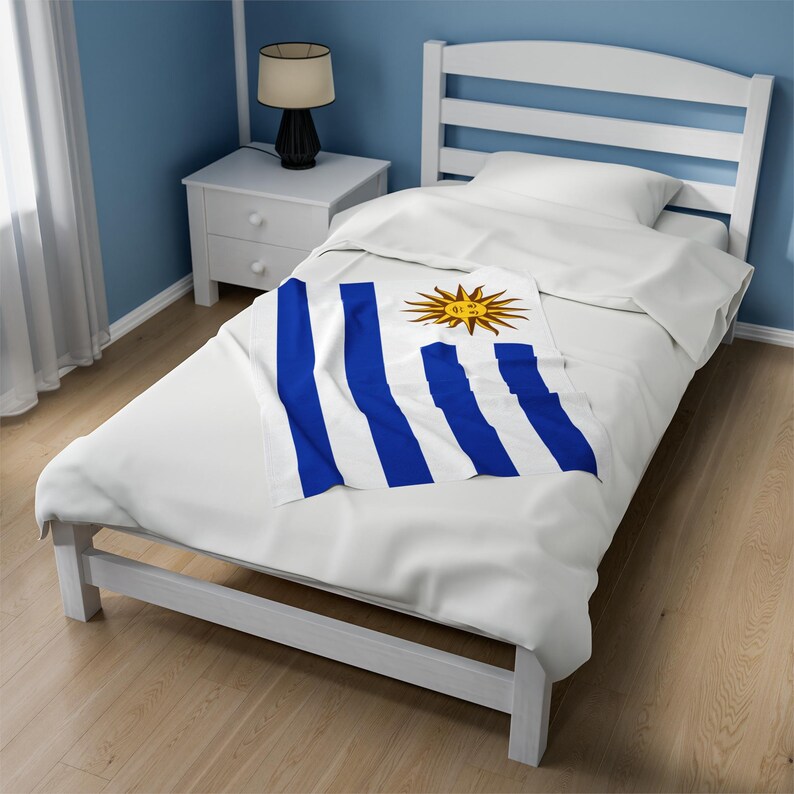 Uruguay Plush Blanket,Uruguay Flag Blanket, Uruguay Jersey, Flag of Uruguay, Uruguay jersey Flag Blanket, Uruguay football fans, Uruguay image 6