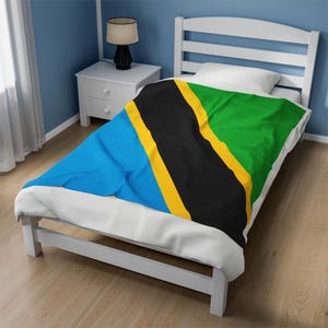 Tanzania Flag Blanket, Tanzania Jersey, Flag of Tanzania, Tanzania jersey Flag Blanket, Tanzania football fans, Tanzania Country Flag