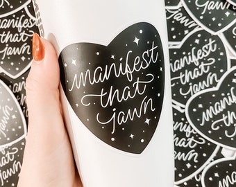 Manifest That Jawn-klistermärke | Manifest | Jawn | Philly Jawn | Stansat klistermärke | Illustration
