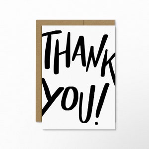 Thank You | Thank You card | A2 greeting card | Everyday | Just Because | Hand Lettered