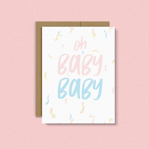 Oh Bébé bébé | carte pour les | d’amis nouvelle carte parent | | de carte bébé nouvelles | d’ajout célébrez | jalon de la vie