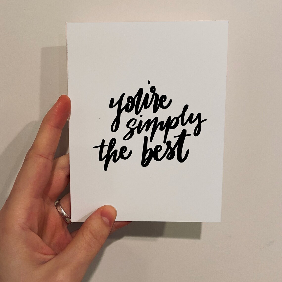 You're Simply The Best Greeting Card A2 greeting card Etsy