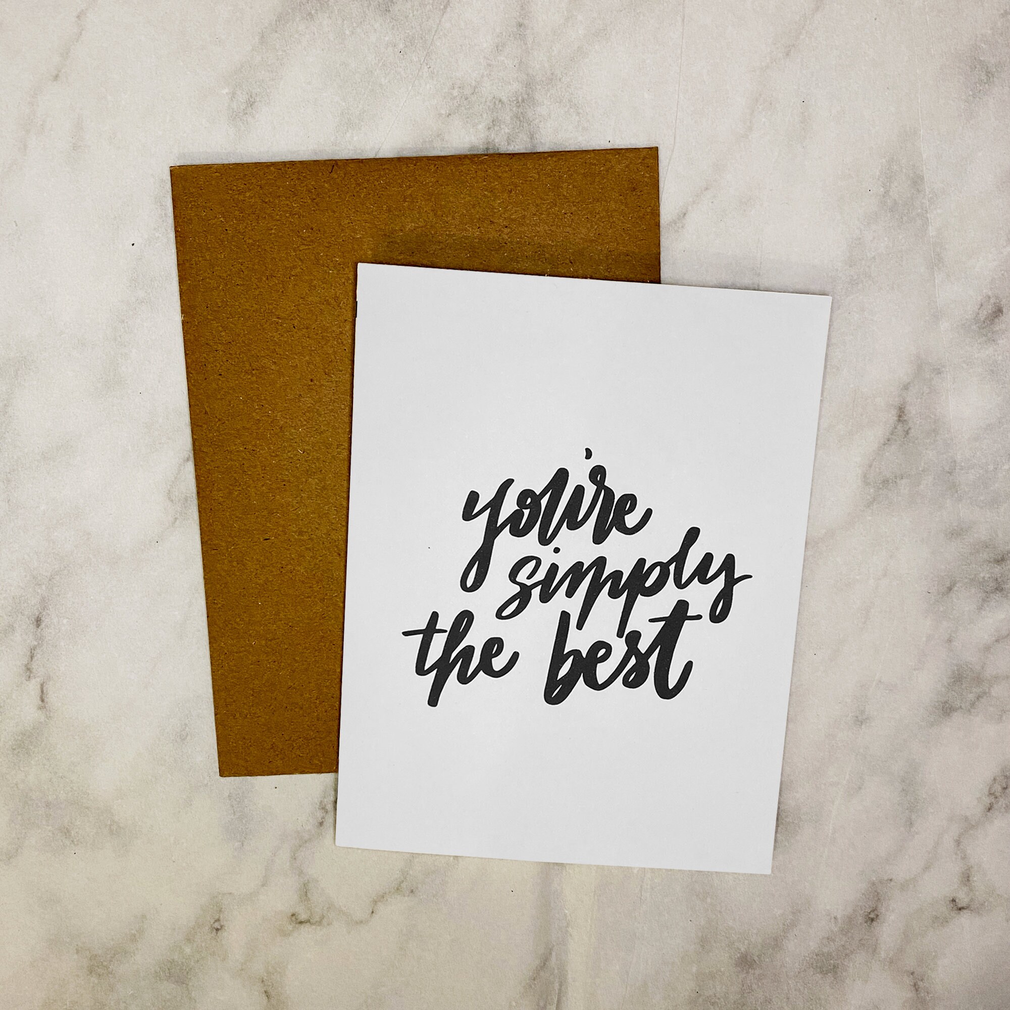 You're Simply The Best Greeting Card A2 greeting card Etsy