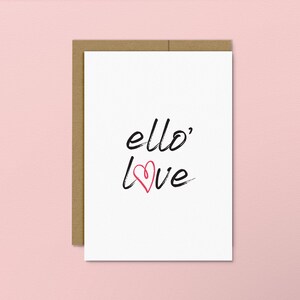 Ello Liebe | Liebe | Romantisch | Valentinstag | A2 Grußkarte