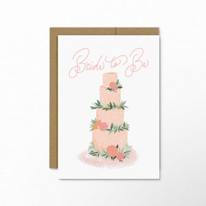 Future mariée | Fiançailles | Mariage | Carte de voeux A2 | Lettres manuscrites | Illustration