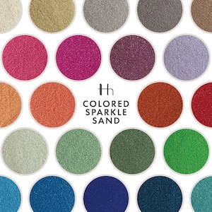 Colored Sparkle Sand for Sand Ceremonies, Wedding Unity Ceremony, Craft Projects, Floral Supplies