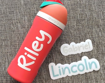Custom Name Decal | Personalized Vinyl Decal Sticker | Elementary Font