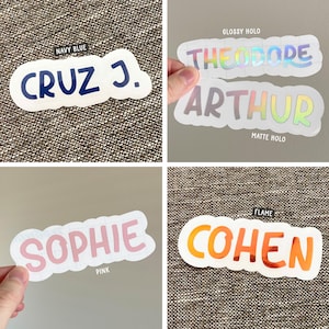 Custom Name Decal for Kids Water Bottle | Personalized Vinyl Decal ...